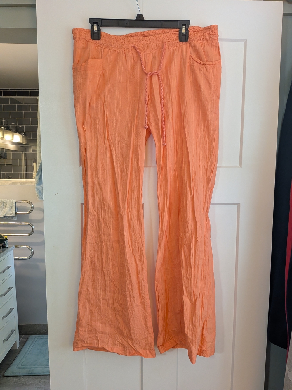 Billabong Orange Drawstring Cotton Shorts